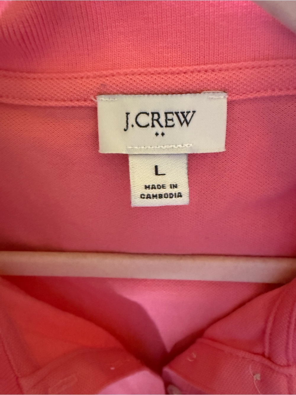J. Crew Factory sleeveless polo pink large EUC - Picture 3 of 5